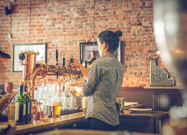 Beer on tap